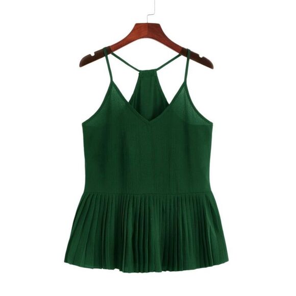 VCAY Ruffle Hem Rib-Knit Cami Top size 2XL - Picture 1 of 8